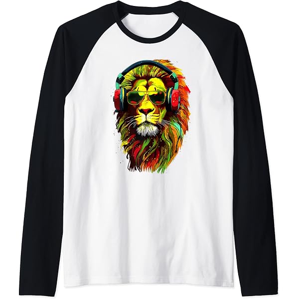 Urban Backwoods Rastafari Lion Long Sleeve T-Shirt - Heavy Cotton, European Sizes S-XXL