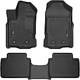 Husky Liners Weatherbeater Floor Mats | Fits 2019-2023 Ford Ranger, SUPERCAB ONLY | Front & 2nd Row, 3-pc Black - 93801