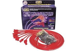 Taylor Cable 70250 8mm Pro Wire Red Spark Plug Wire Set