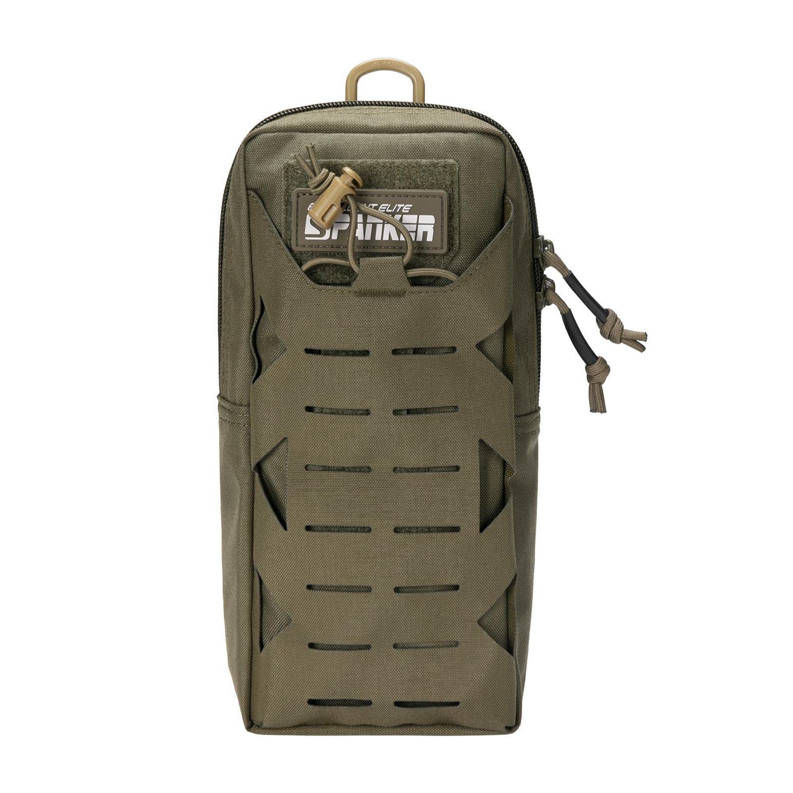 EXCELLENT ELITE SPANKER Tactical Laser Cut Design Molle Pouches Utility Waist Bag Compact EDC Bag Military Utility Pouch for Camping,Hiking,Hunting,Riding（RGN)