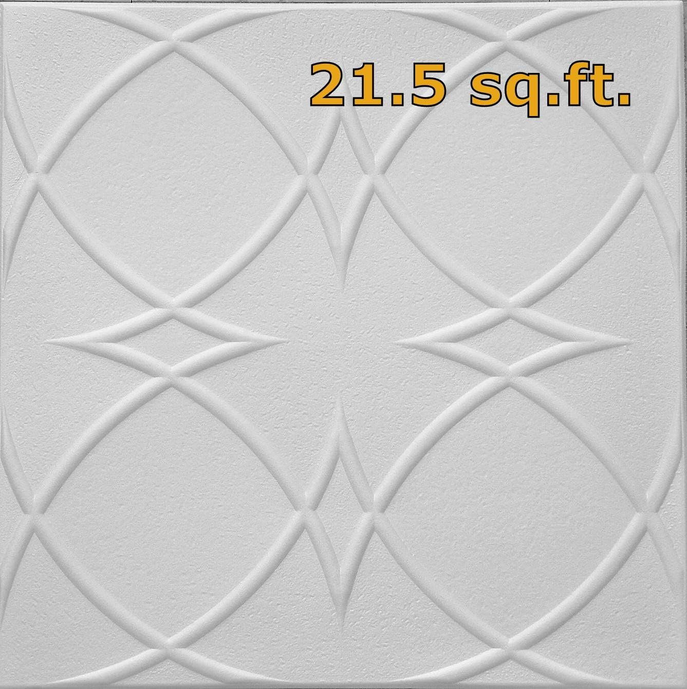 Amazon Com Talissa Easy To Install Styrofoam Ceiling Tile To