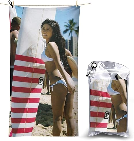 Amazon Co Jp 深田恭子 極度の吸収性 バスタオル ビーチマット ビーチタオル ソフトタオル ホテルスタイル 海水浴 軽量 超吸水 耐砂性 ヘアタオル 速乾 防砂 プール 海水浴 旅行用タオル 抗菌 防臭 部屋干し 持ち運び ホーム キッチン