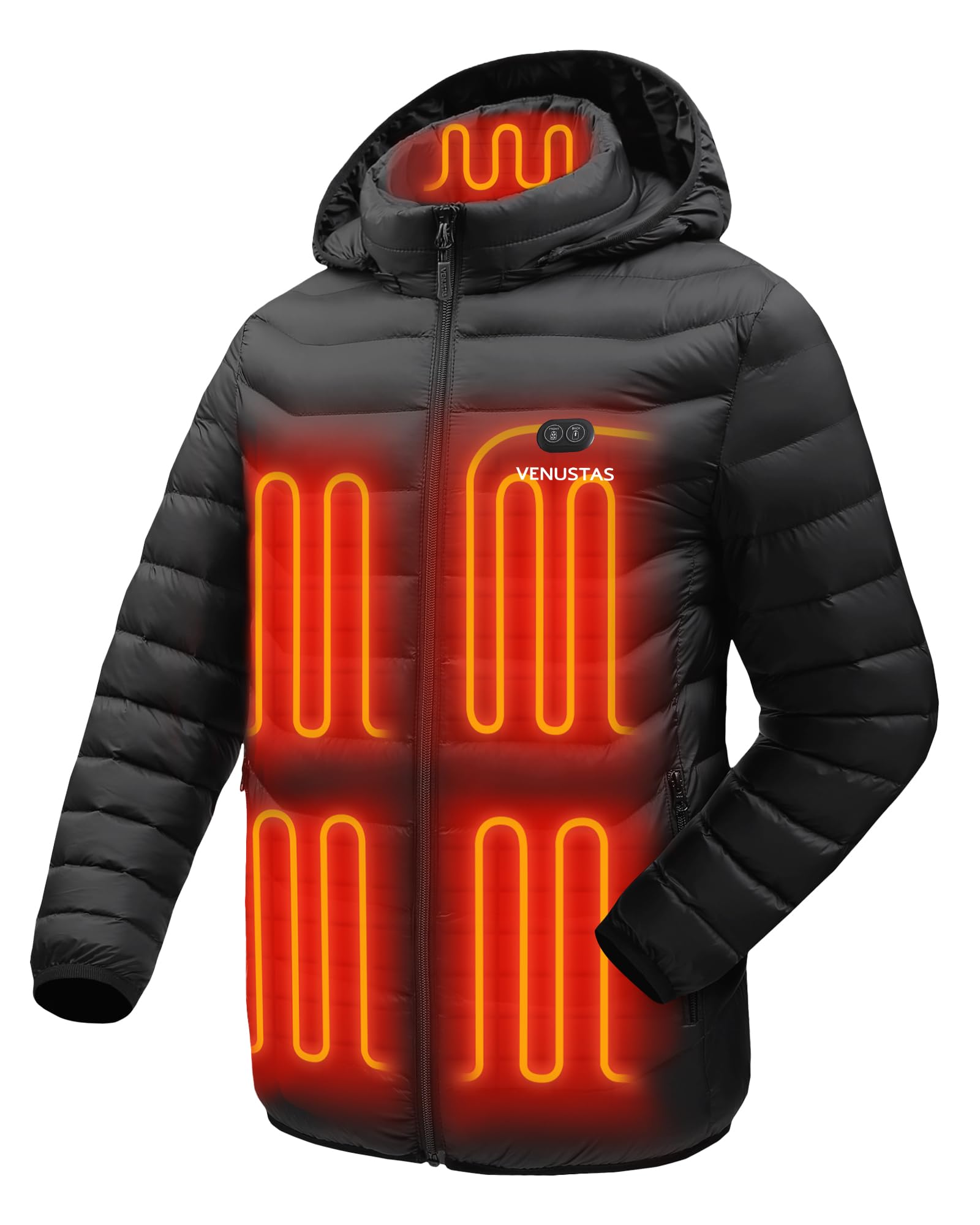 Photo 1 of ***(PARTS ONLY/ NON FUNCTIONAL)***Venustas Unisex Dual-Control Heated Jacket, Water-resistant Heated Coat for Women and Men with Battery Included