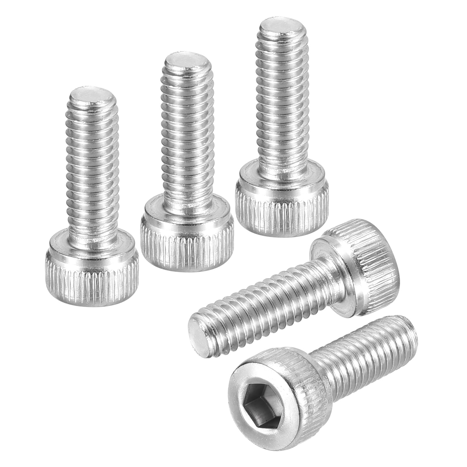 DTGN M4-0.7x14 Socket Head Cap Screws Bolts - 50Pack - Good for Road Bicycle, Mountain Bike, Auto, Motorcycle - 304 Stainless Steel Hex Head Metric Screws - Silver