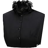 Eyibenlilan Fake Collar Shirt Versatile Accessories Victorian Chiffon Dickey Collar For Women