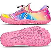 Built-in Heel Grips Water Shoes for Kids Girls Boys Hiking Wide Barefoot Swim Beach Pool Big Kid