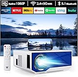 Projector with WiFi and Bluetooth, 16000Lumens