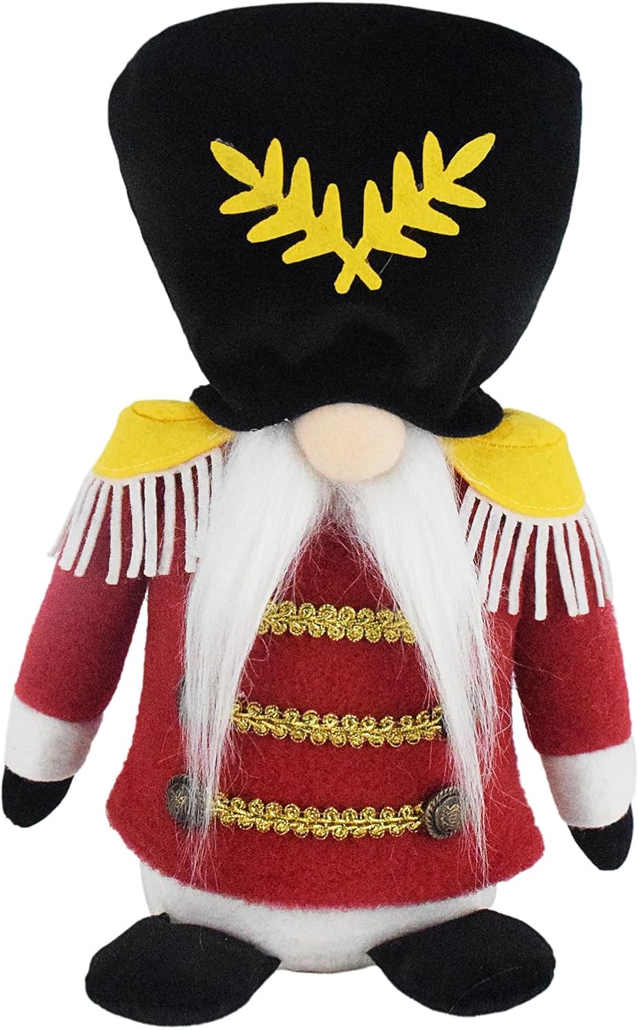 Nutcrackers - Attiigny Christmas Soldier Gnome Figurine Decorations,10 Inch Festive Xmas Nutcracker Man Doll Plush Holiday Party Indoor Home Gifts Swedish Gnomes Santa for Shelves and Tables