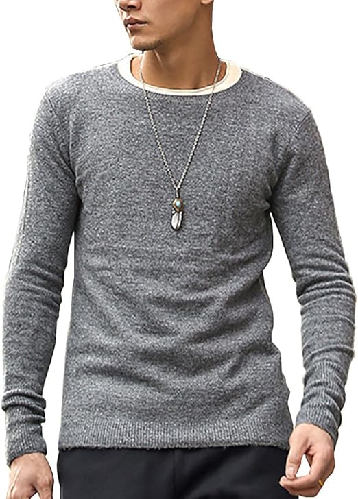 Amazon ミックスリミテッド ニット メンズ セーター クルーネック タートルネック タイト セーター カーディガン J697 Gry Xl セーター 通販