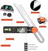 Preciva 8 Inch Digital Sliding Bevel Gauge Angle Finder ABS Handle view 5