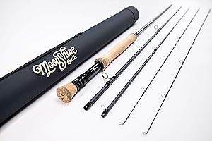 Moonshine Rod Company Fly Fishing Rod with Carrying Case and Extra Rod Tip Section Fast Action, The Vesper