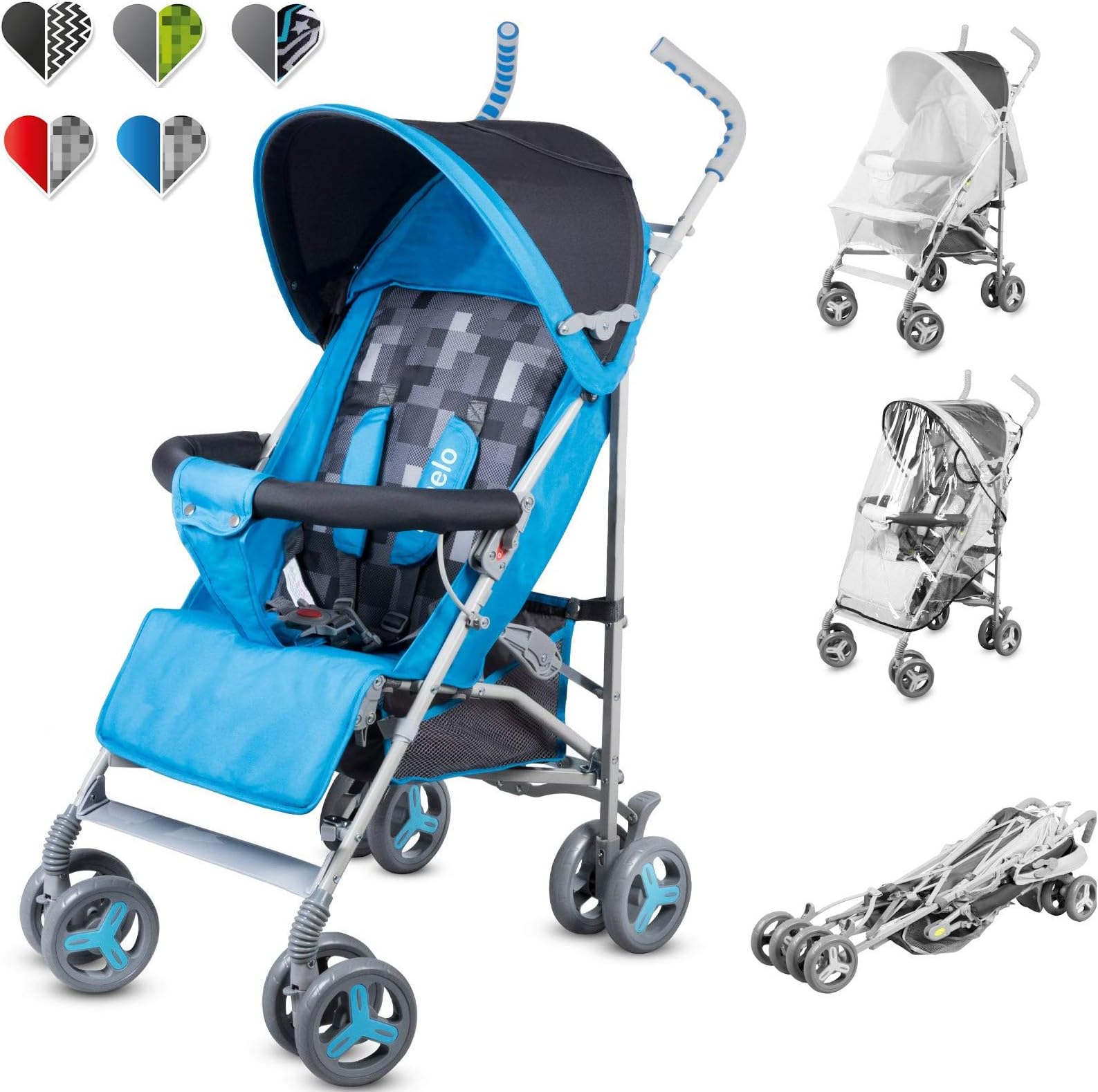 Lionelo 5902581651853 Elia Stroller, Blue
