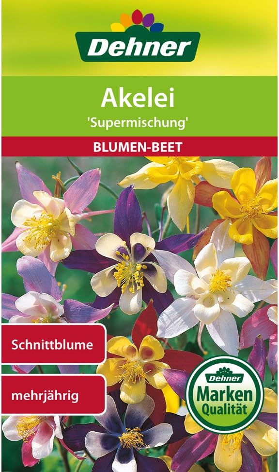 Dehner Blumen Saatgut Akelei Supermischung 5er Pack 5 X 0 7 G Amazon De Garten