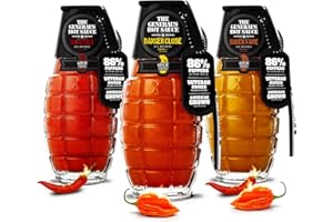 THE GENERAL'S HOT SAUCE The General’s Hot Sauce Heat Seeker Hot Sauce Gift Set - Gourmet Variety Pack with Habanero & Cayenne Peppers - All-Natural, Spicy Sauce Collection - American Grown, Veteran-Owned, 3-Pack (6oz Bottles)