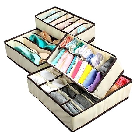 Lameida Neat Drawer Organisers Foldable Collapsible Storage Boxes