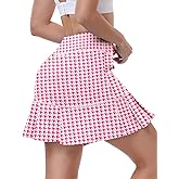 WOWENY Women's Tennis Golf Athletic Skorts Skirts for Women with Pockets High Waist Workout Runnning Skirt Casual