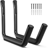 niffgaff Heavy Duty Garage Storage Hooks - 120 LB Capacity Wall Mounted Rack for Kayaks, Ladders, and Bikes