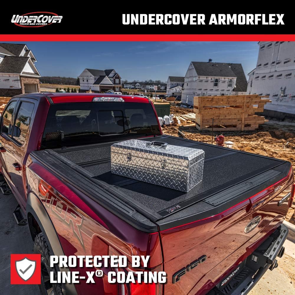 Amazon Com Undercover Armorflex Hard Folding Truck Bed Tonneau Cover Ax42014 Fits 16 20 Toyota Tacoma 5 Bed Automotive