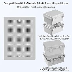 LeMotech 2pc Junction Box Mounting Plate ABS