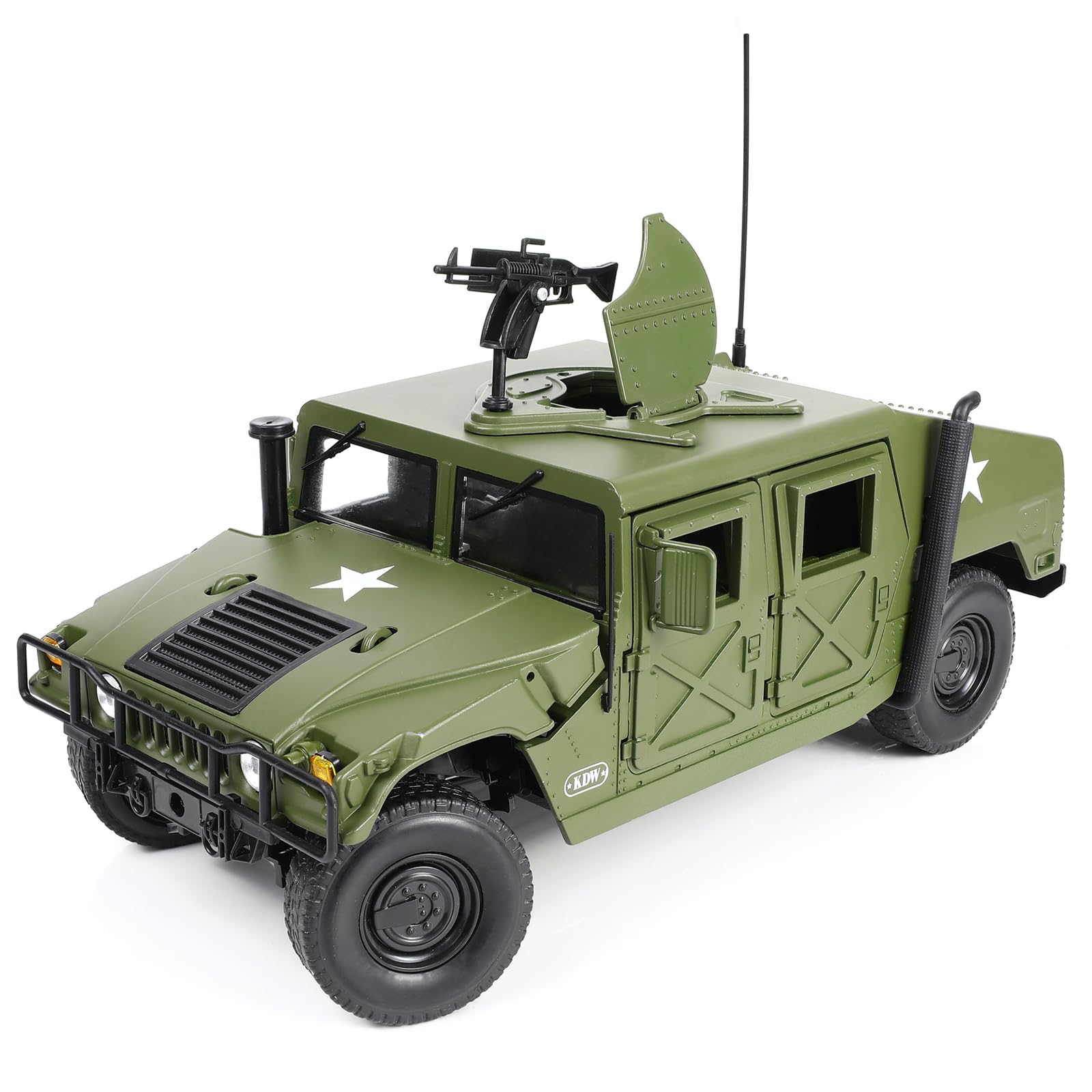 NUOTIE 1/18 Hummer H1 Model Car Metal Diecast Military Heavy Utility Vehicle Desert Storm Operation Truck Tactical Transport Vehicle