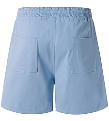 Vcansion Womens Elastic Waist Plus Size Summer