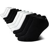 Calvin Klein Womens No Show Socks - 12 Pack Lightweight Cotton Blend Invisible No Slip Sneaker Liner Athletic Socks for Women