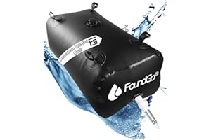 FoundGo Water Storage Bladder Emergency Water Storage Tank, Large Capacity Water Containers, Portable Vinyl Water Storage Barrel for Outdoor/Survival/RV/Garden