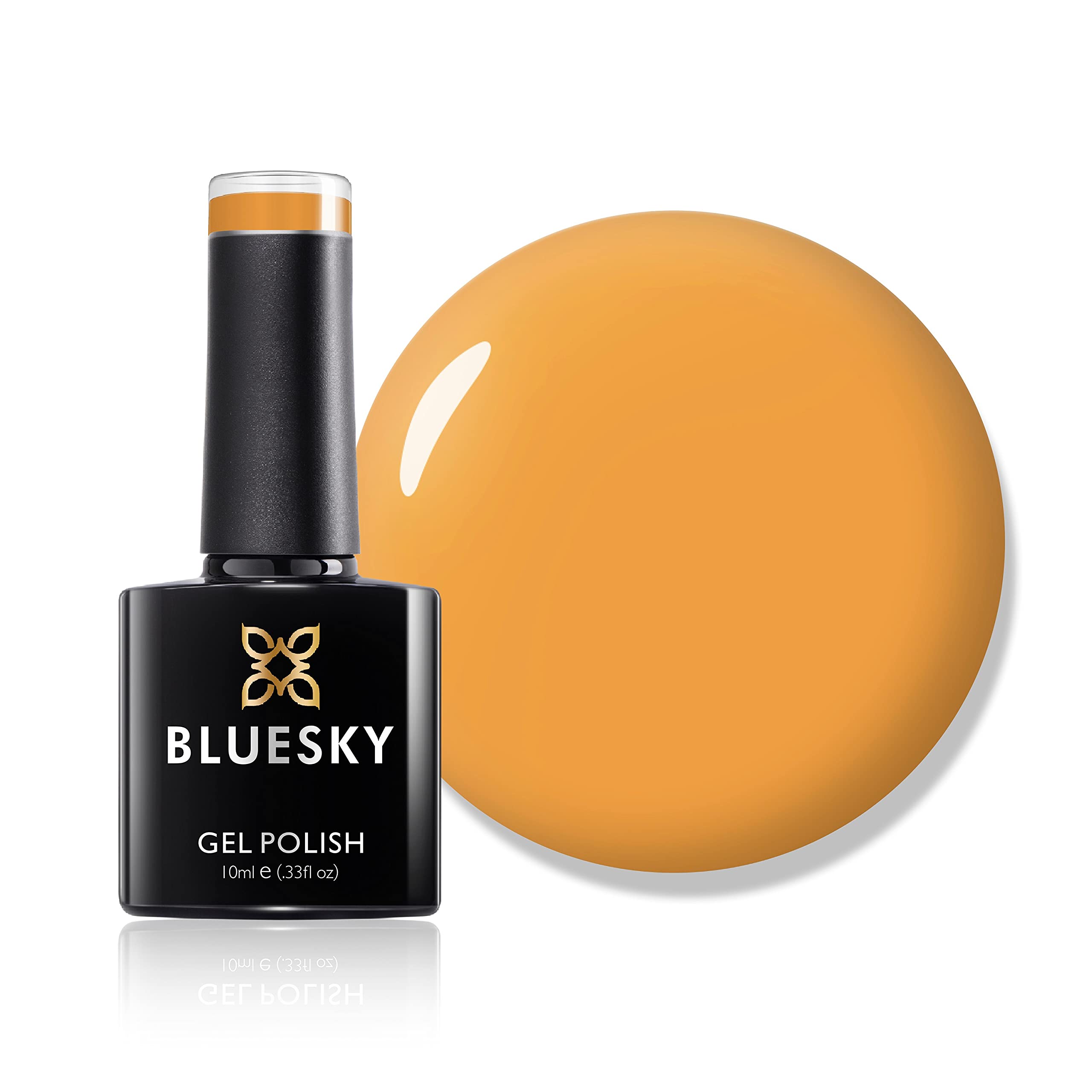 Bluesky Gel Nail Polish, Summer 2021 Collection, Hey Dude! Ss2117, 10 ml Orange, Bright (Requires Curing Under LED or UV Lamp)