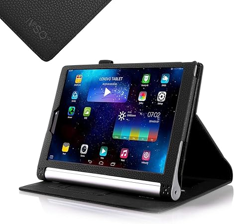 Ivso Lenovo Yoga 2 10 1 Inch Flip Case Slim Folio Book Case Cover For Lenovo Yoga 2 10 1 Inch Tablet Black Amazon Co Uk Computers Accessories