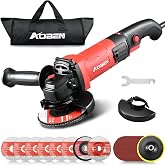 AOBEN 900W Angle Grinder 4-1/2 inch | 7.5Amp, 11000 RPM, 6-Speed Corded Electric Cut off Tool with Switch Lock | for DIY &amp; Metal Cutting, Grinding &amp; Polishing