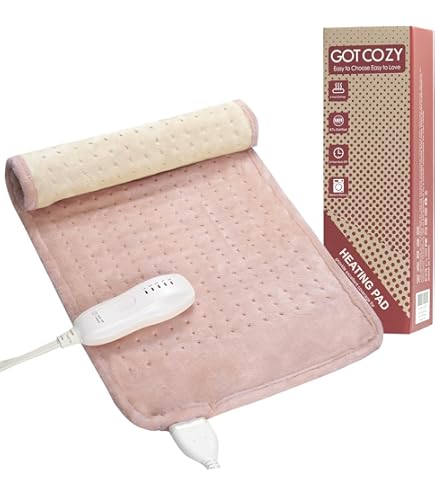 RENPHO Heating Pad For Back Pain Relief & Period Cramps, HSA FSA Eligible, Heat Pad For Neck And Shoulder,12"x24",Christmas Birthday Gifts For Women Men, Gray - View #5