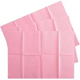 MAQIHAN 75pcs Dental Bibs Disposable - Pink Dentist Bib for Nail, Tattoo | 18"x13" Nail Mat, Paper Towel, Napkins for Nail Table, Tattoo Tray Covers, Lash, Manicure Tech, Art Essential Stuff Supplies
