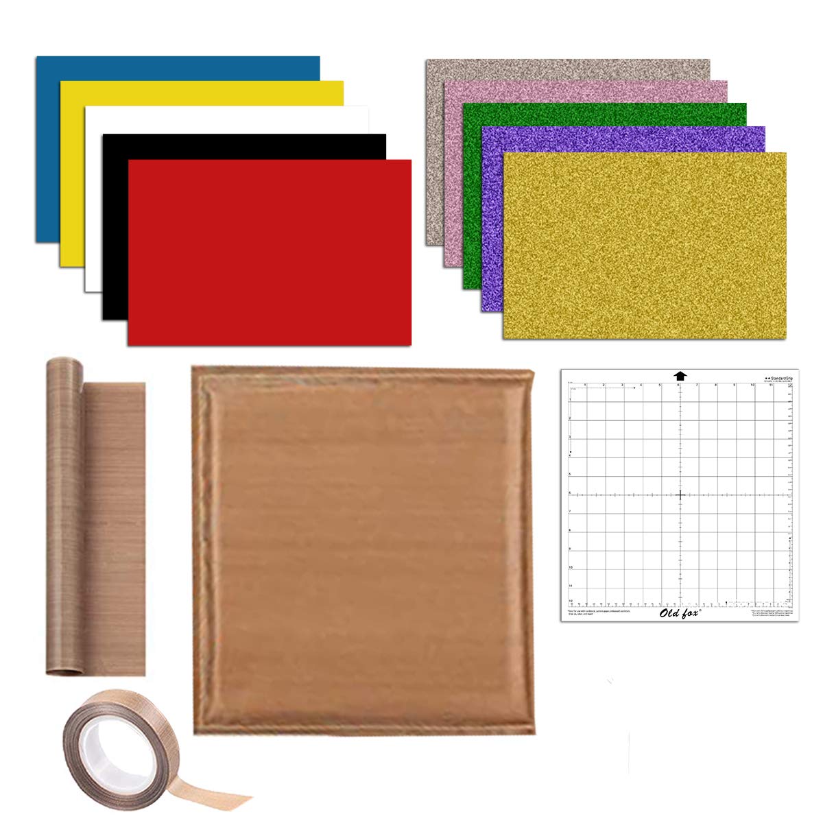 Heat Press Kit, Heat Pressing Transfer Pillow Heat Transfer Vinyl HTV for Heat Press Machine T-Shirts