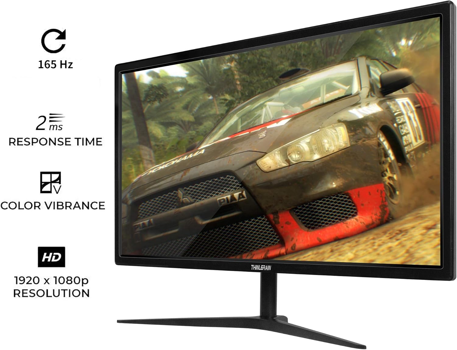 Thinlerain 24 Inch 144Hz Gaming Monitor 1920x1080P Monitor HDMI