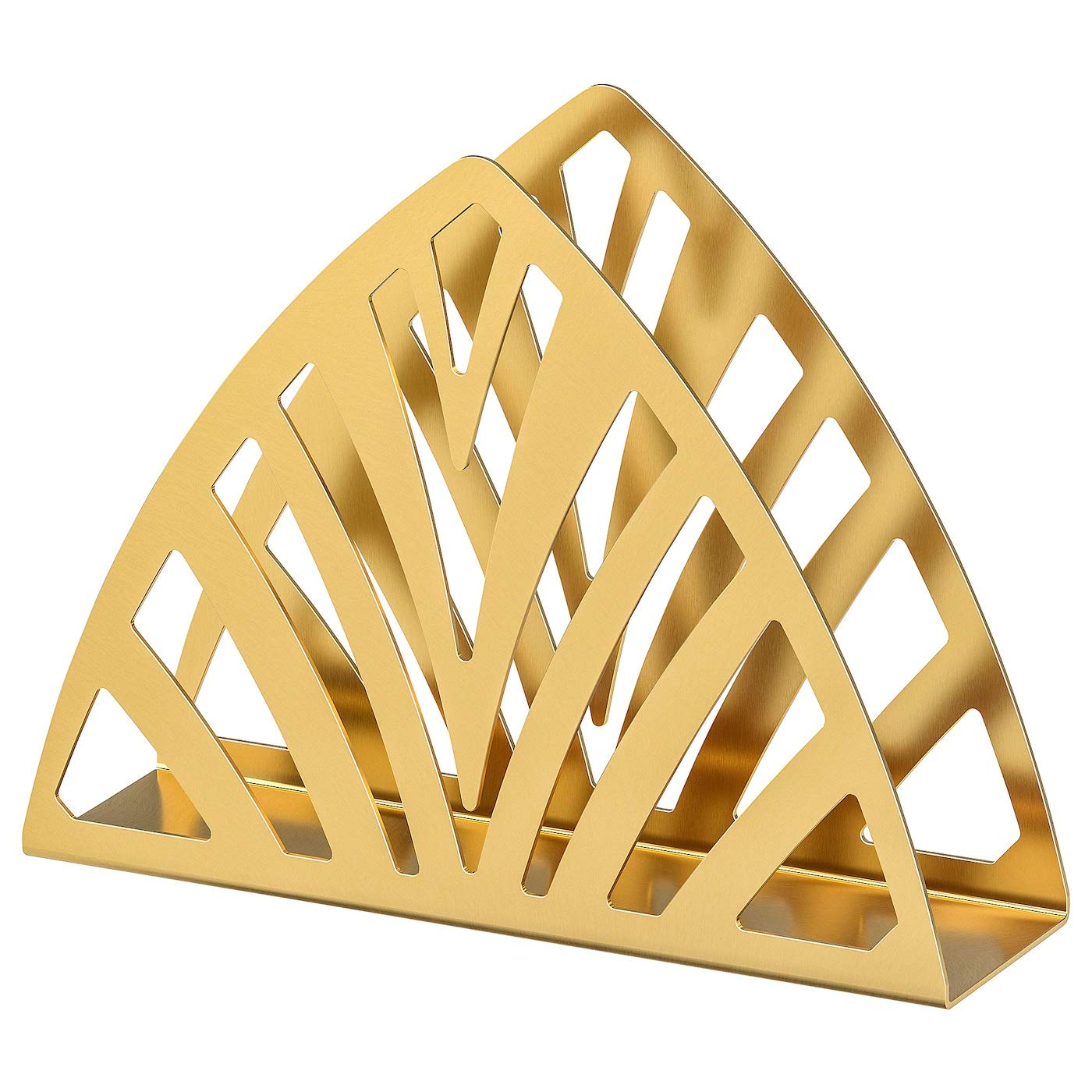 Napkin Holder, Brass-Colour, Assembled Size: Length: 19 cm Width: 5.5 cm Height: 14 cm