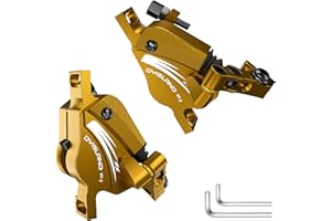 DYISLAND XT-7 Hydraulic Disc Brakes Calipers,Line Pulling/Cable Actuated Front & Rear Brake Calipers for MTB/Mountain/Road Bi