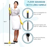 KeFanta Floor Squeegee 45cm Heavy Duty with 163cm Handle Outdoor view 5