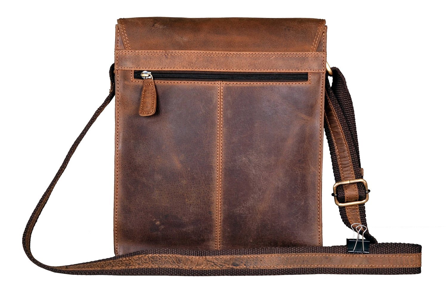 Amazon.com: HLC Leather Messenger Satchel Laptop Bag for Men