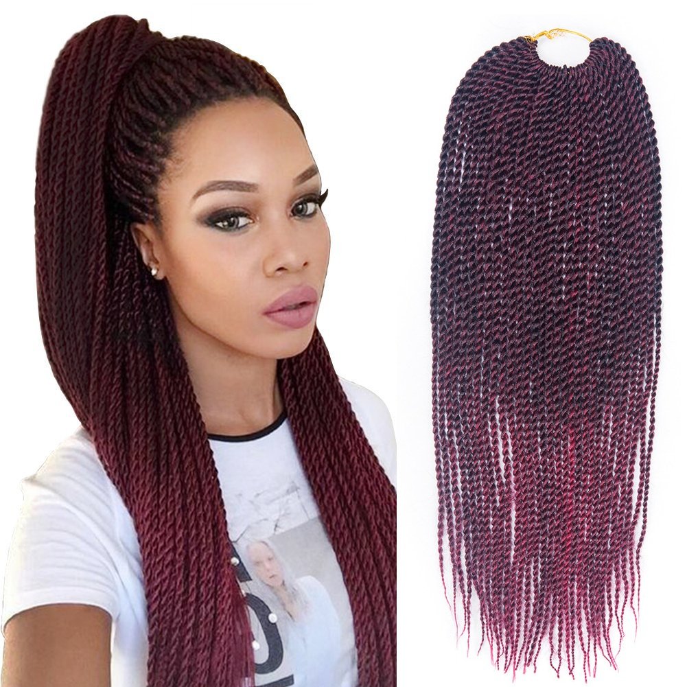 Best 8pcs Pack Senegalese Twist Crochet Hair 18 Inch 30strands