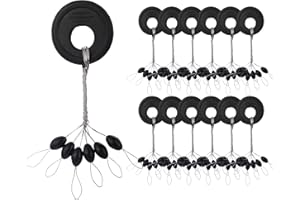 Beoccudo Bobber Stops Rubber Bobber Stoppers for Fishing Line, 600pcs Weight Stoppers Fishing