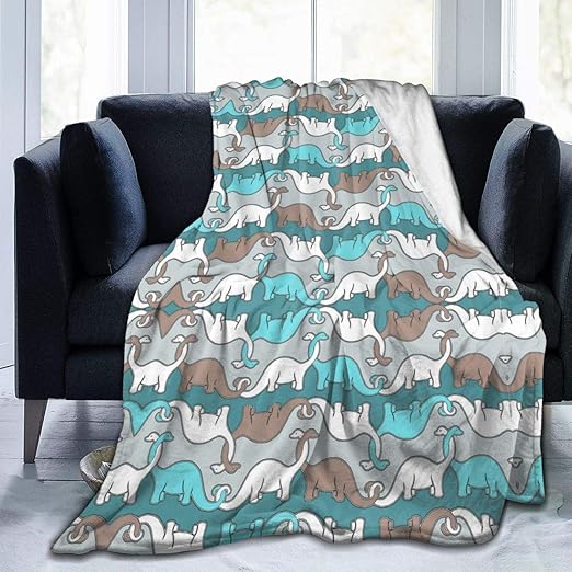 blue dinosaur blanket