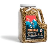 Peak Beak Canadian Dried Black Soldier Fly Larvae BSFL Chicken Treats, High Calcium Protein Mealworm Replacement, 100% Natura