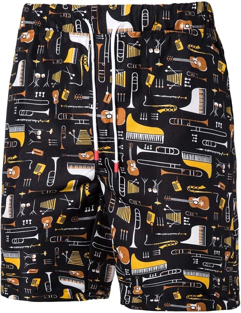 hawaiian print basketball shorts