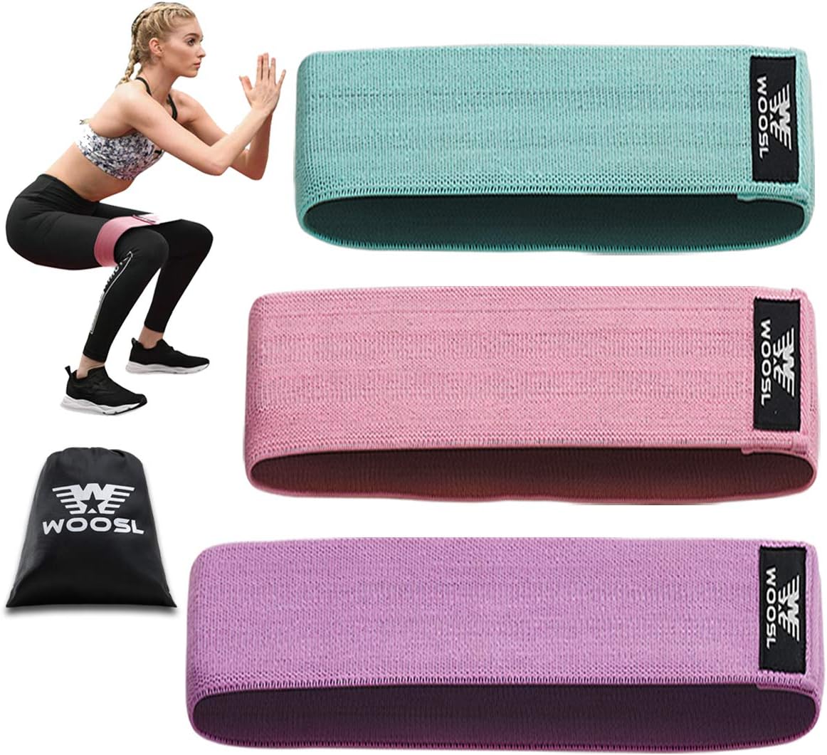 Big Set Booty Workout With Resistance Bands Stock Vector - Illustration