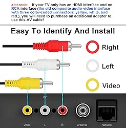 AV Cable Composite Video Cord Compatible with