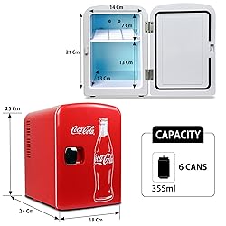 Coca-Cola Classic Coke Bottle 4L Mini Fridge w/ 12V