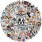 100pcs French Bulldog Stickers, Bull Dog Sticker Waterproof Decals for Water Bottles Laptop Luggage Computer Scrapbooking Teens Adults Girls Funny Party Birthday Decorations