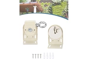 IVYSUN Shade Replacement Parts,Mounting Brackets,Upgrade to Metal Ring,Compatible with Coolaroo Exterior Roller Shade(Sand,1 Pair)