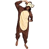 Bioworld Monkey Adult Long Sleeve Hooded Kirugumi Cosplay Onesie Costume Suit