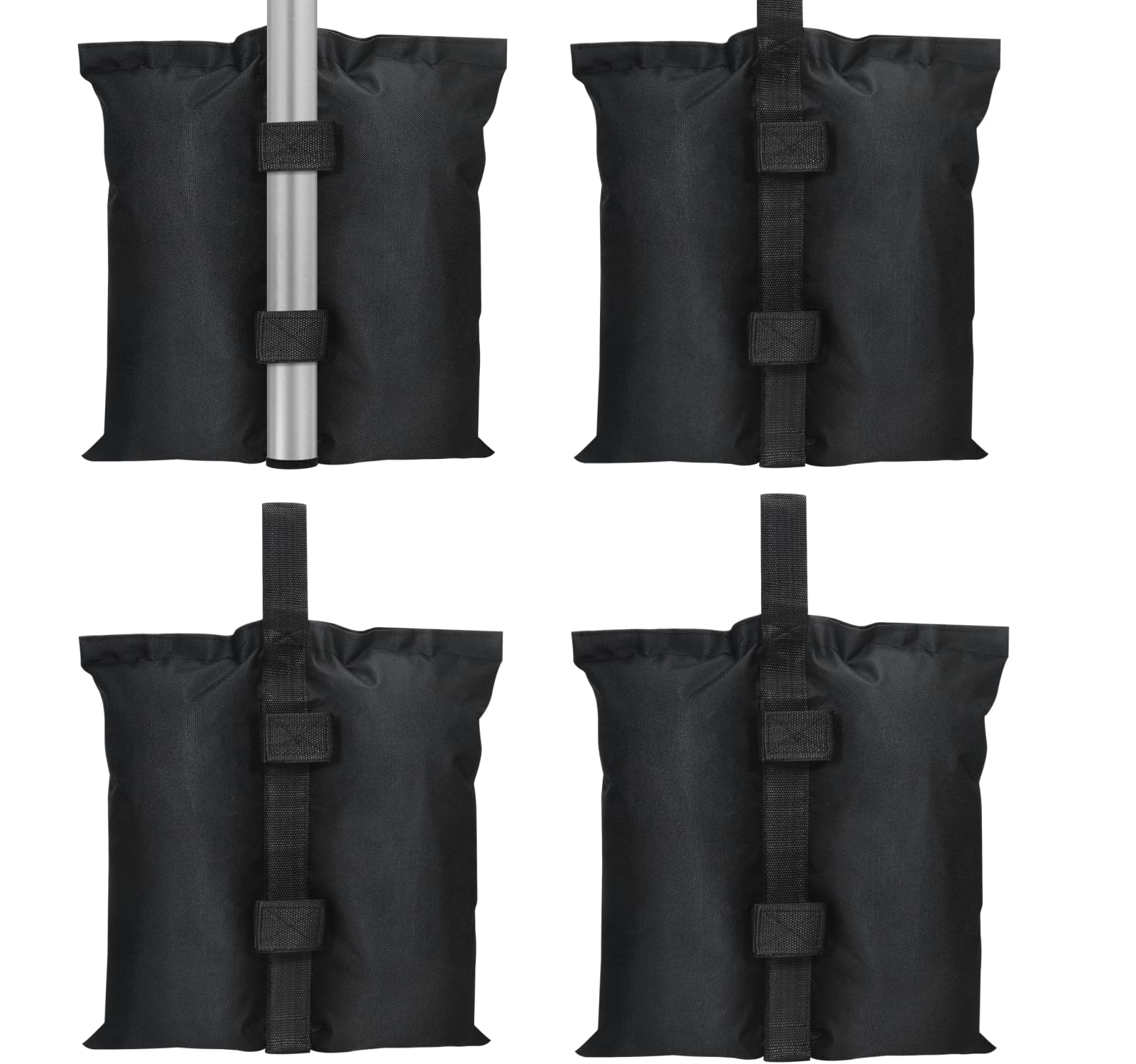cakefly Set of 4 Gazebo Weights Sand Bags Tent Sandbags Industrial Grade 600D Heavy Duty Marquee Weight Bag Gazebo Leg Weights Bags Parasol Weights Bag for Any Pop Up Tents Canopy Umbrella (Style-B)